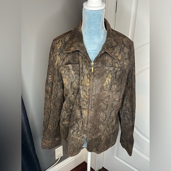 BIRCH HILL SNAKE SKIN PRINT JACKET LIGHTWEIGHT - Picture 1 of 6
